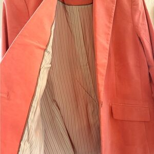 Talbots Womens Velveteen Blazer size 16. Lined coral blazer, never worn.